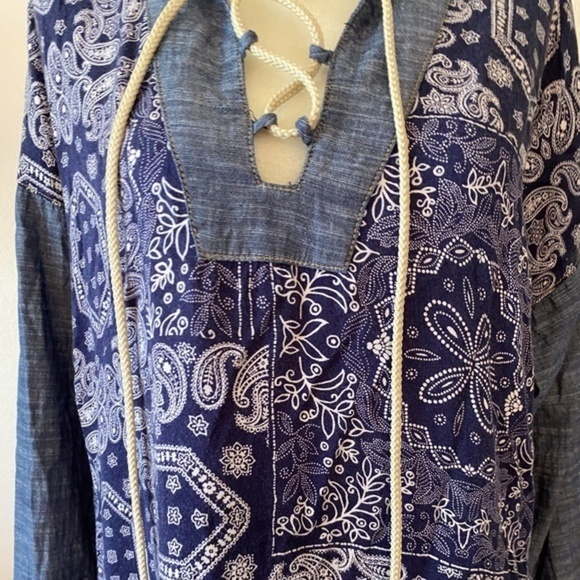 Ivy Jane Paisley Chambray Tunic XS - Picture 4 of 8